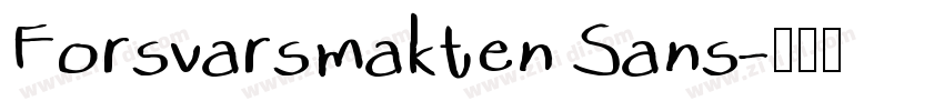 Forsvarsmakten Sans字体转换